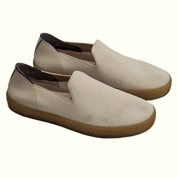 Rothy's The Original Slip On Sneaker Vanilla Bean Knit Casual Shoes Size 8.5B - Picture 1 of 8